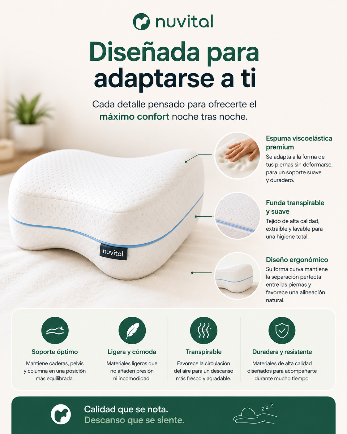 Nuvital Align. Despierta con menos tensión lumbar cada mañana