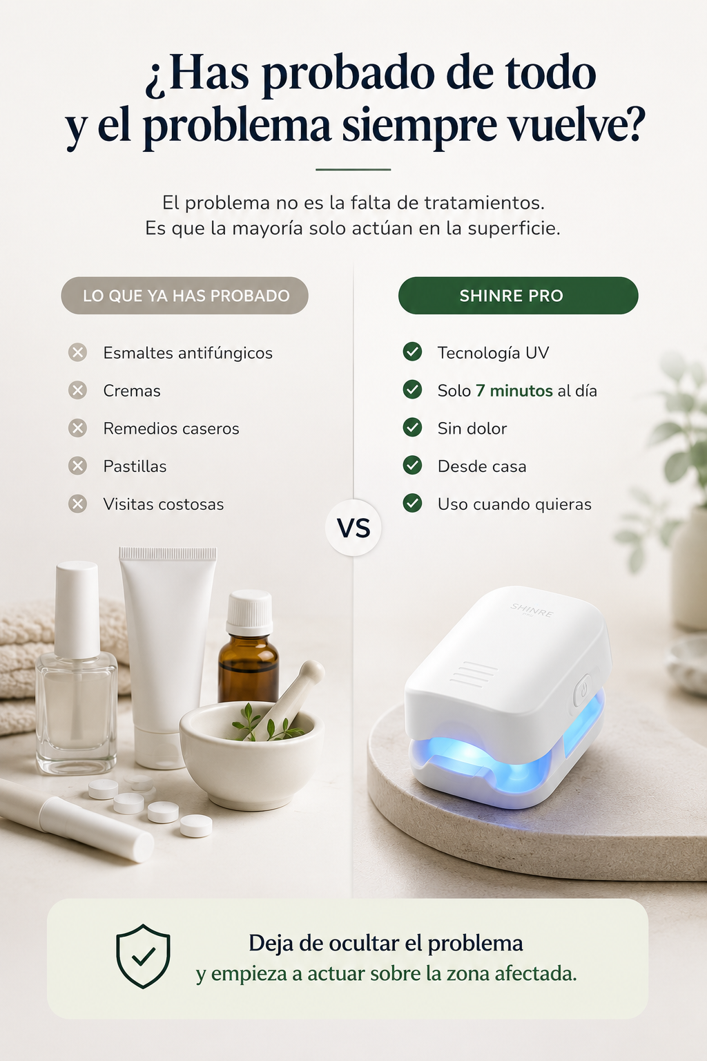 Dispositivo Láser para Hongos en las Uñas