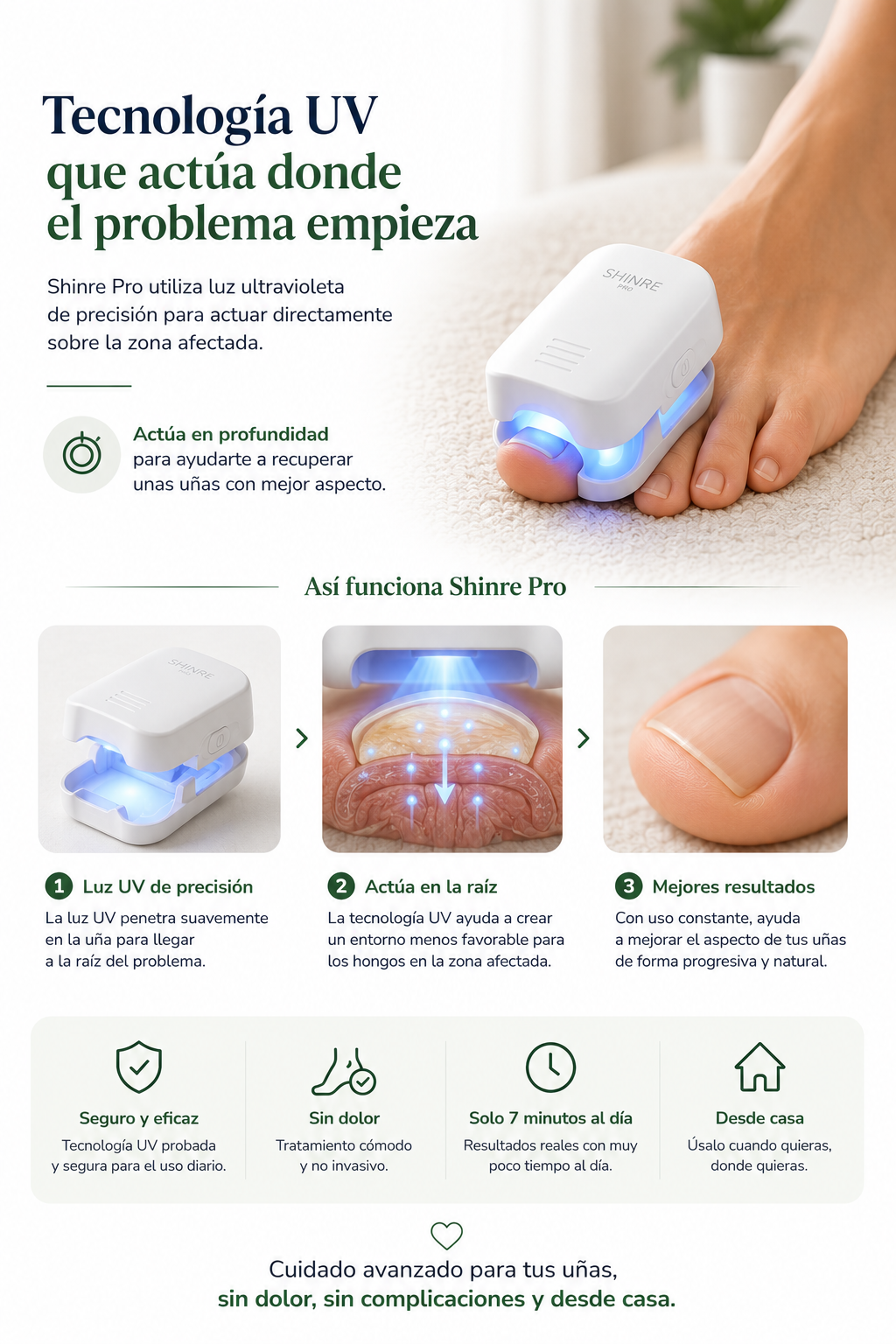Dispositivo Láser para Hongos en las Uñas